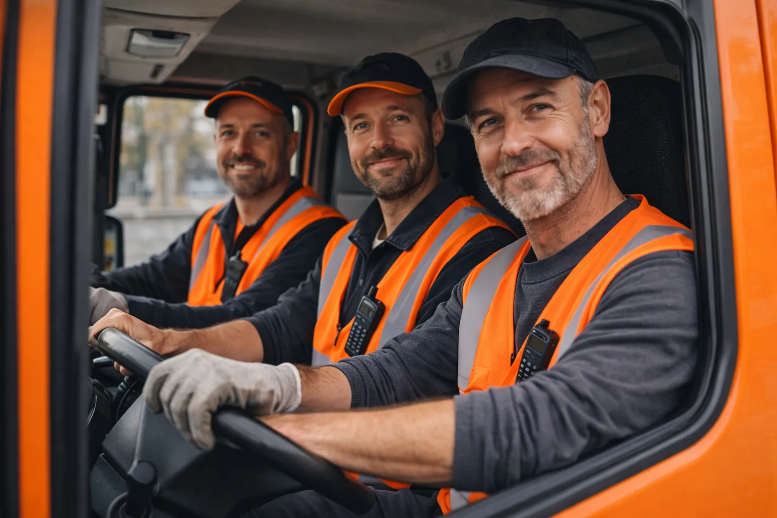 Eco friendly waste management team